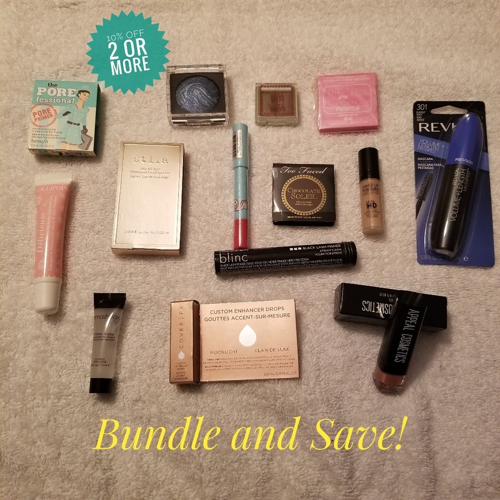 Lot of Makeup Brand New; Too Faced, Benefit, Stila
